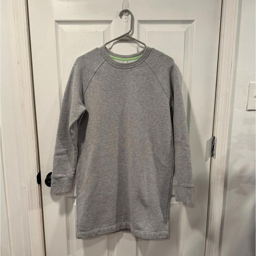 Athleta Gray Athletic Dress with Green Accents - Size S